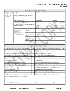 Form 04-3-703 - Accompanied Holidays