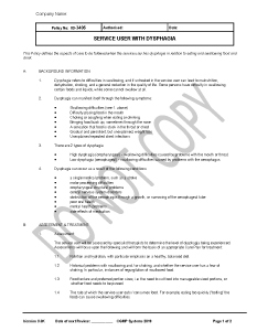 Policy 3406 - Dysphagia Pg 1 of 2